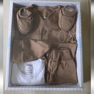 ✨ NIB Peruvian Pima Cotton Baby Set | 3-6M | 5-Piece ✨